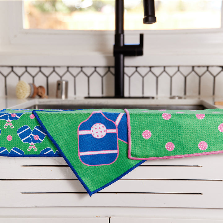 Pickleball Dish Cloth - Set of 3