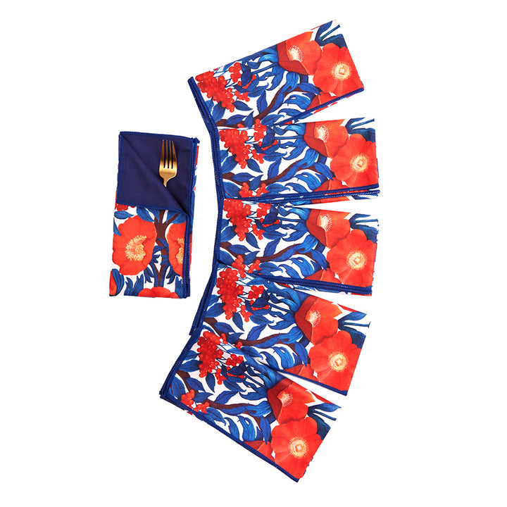 Icelandic Poppy Dinner Napkins - Set of 6