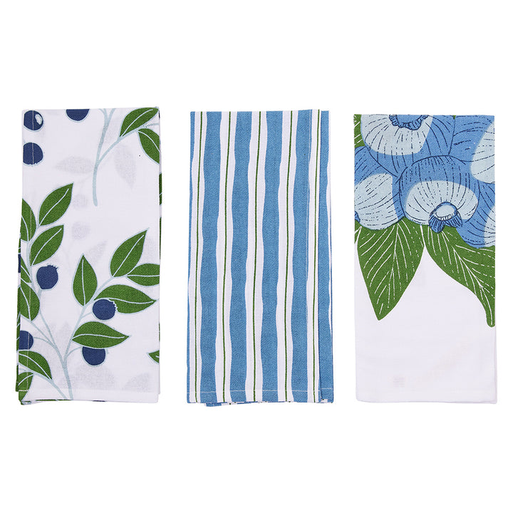 Blueberry Bunch Kitchen Towels - Set of 3